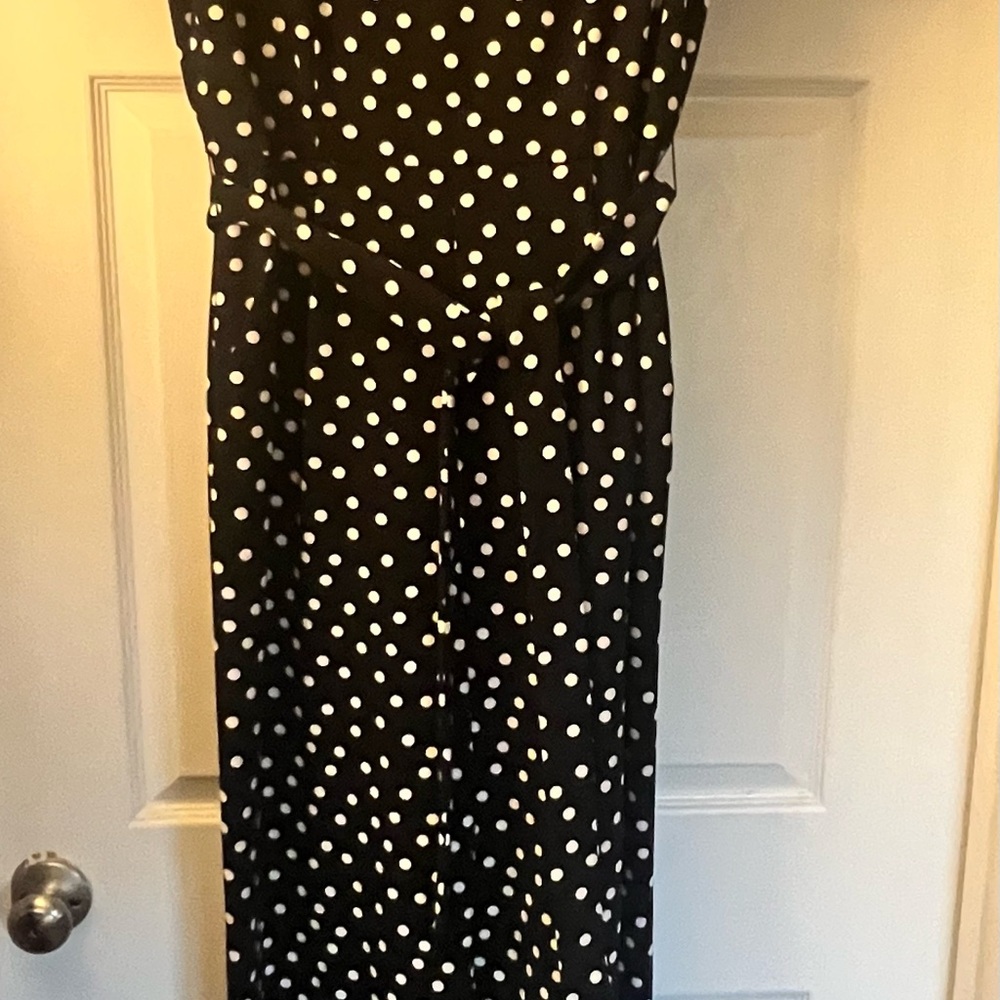 Calvin Klein Black and White Polka Dot jumpsuit